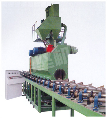  鋼管外壁拋丸清理機